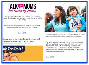 Talk to Mums is launched