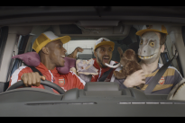 Three men in a hire car… starring Arsenal players Petr Cech, Theo Walcott and Danny Welbeck